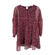 Unisex Lindex - Schiffon dress, size 110 - 116 - Wine red ()