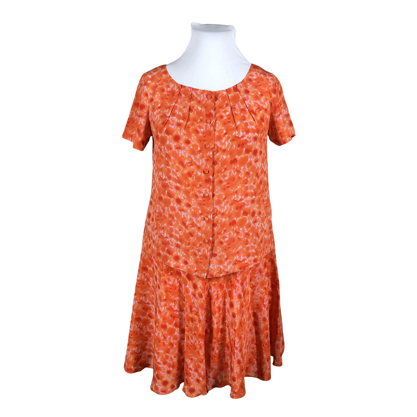 Unisex Peter Hahn - Short-sleeved blouse, size 40 - Orange (1)