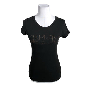 Unisex Replay - T-shirt, size 38 - Black (1)
