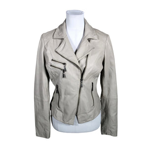 Unisex Michael Kors - Leather jacket, size 36 - Beige (1)