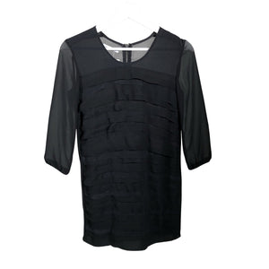 Unisex Selected - Schiffon dress, size 36 - Black (1)