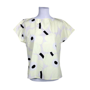 Unisex Marimekko - Short-sleeved blouse, size 36 - Yellow (1)