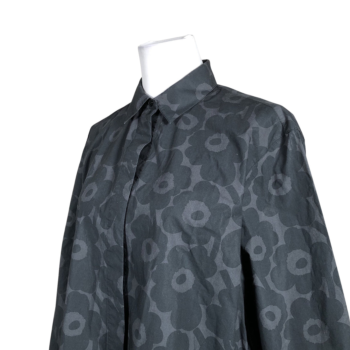 Unisex Marimekko - Collared shirt, size 34 - Black (2)