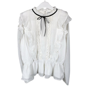 Unisex Lindex - Blouse, size 146 - 152 - White (1)