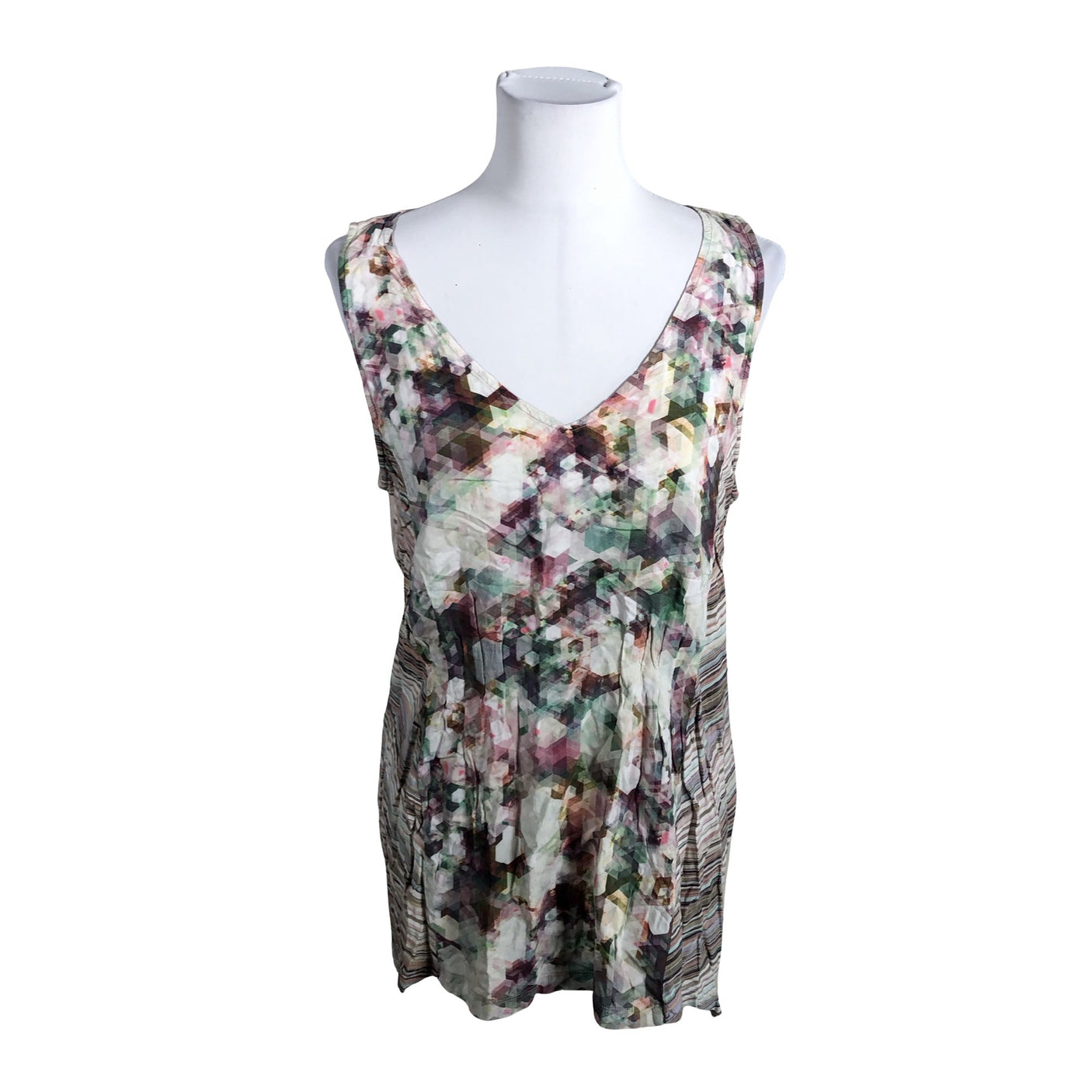 Unisex Sandwich - Tricot tank top, size 40 - Beige (1)