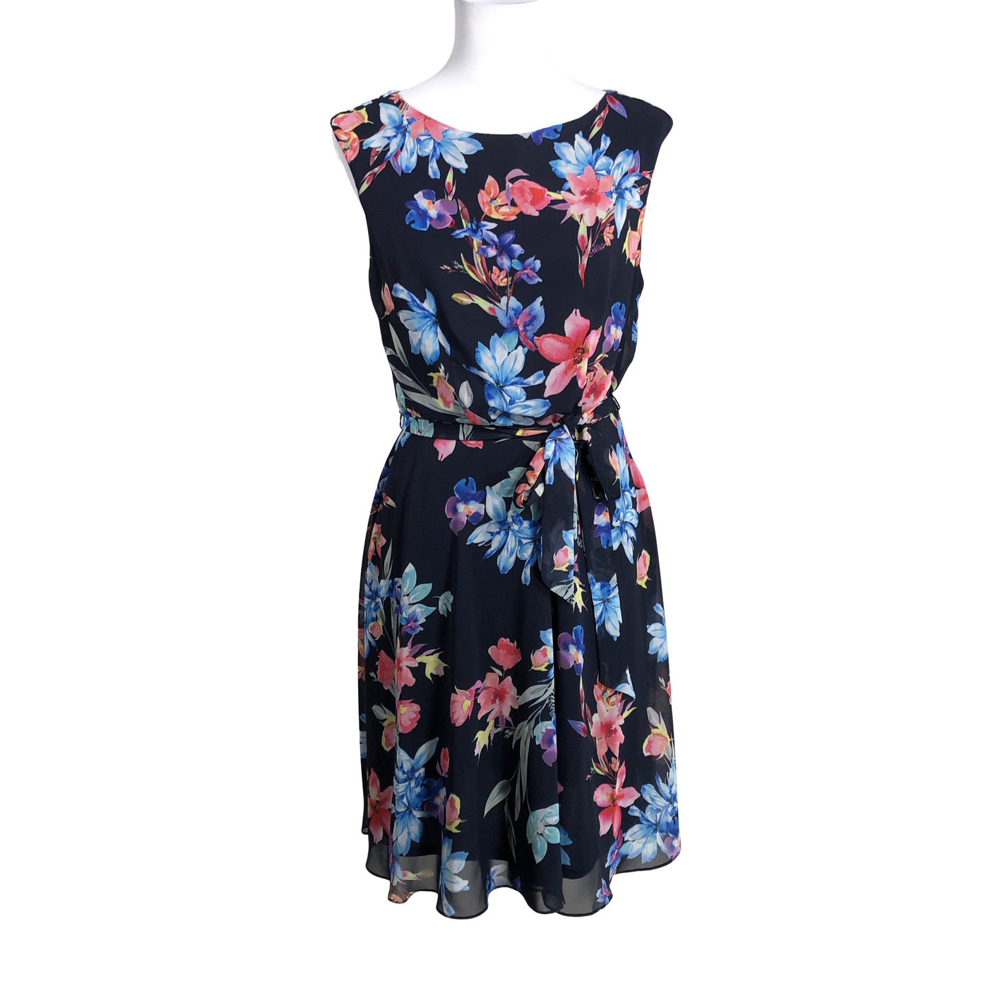 Unisex Wallis - Schiffon dress, size 38 - Blue (1)
