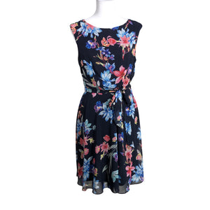 Unisex Wallis - Schiffon dress, size 38 - Blue (1)