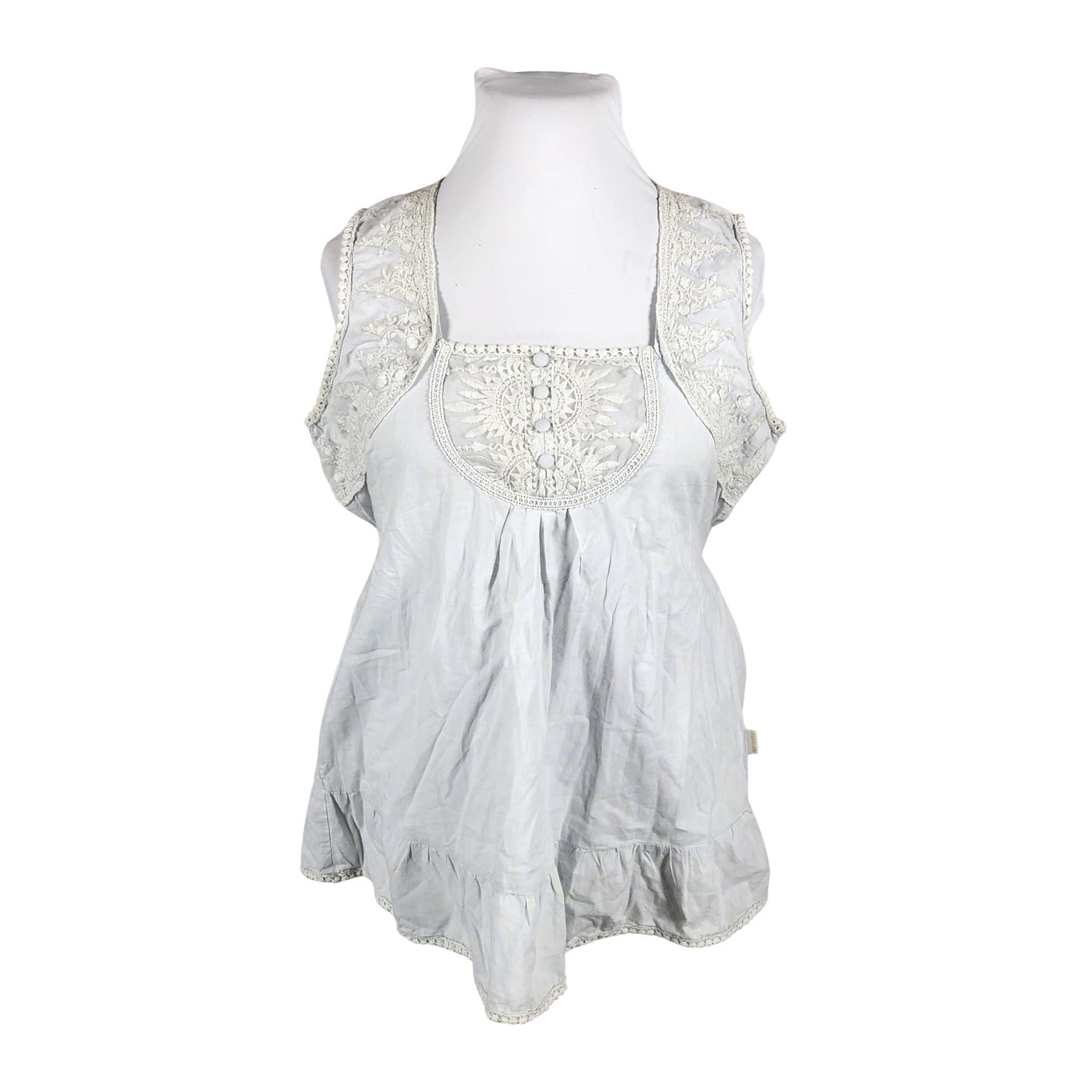 Unisex Claire.dk - Top, size 46 - Light blue (2)