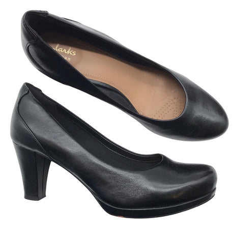 Unisex Clarks - High heels, size 39 - Black ()