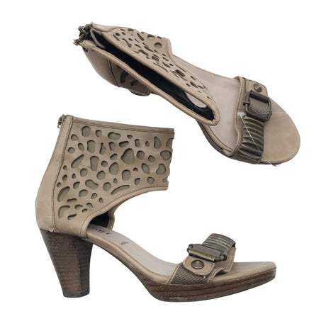 Unisex Högl - Heeled sandals, size 38 - Beige (2)