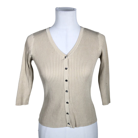 Unisex August Silk - Cardigan, size 36 - Beige (2)