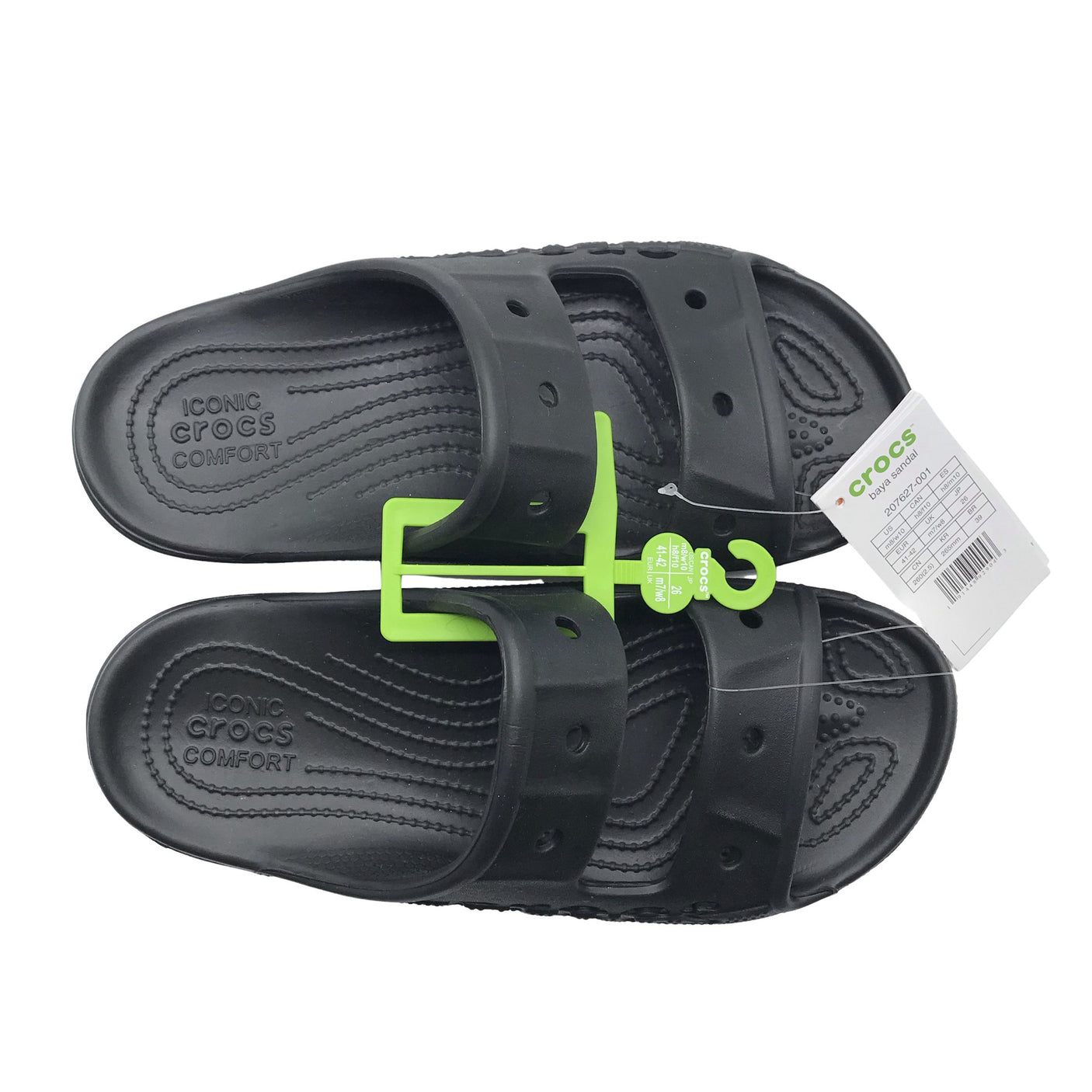 Unisex Crocs - Sandals, size 41 - Black (2)
