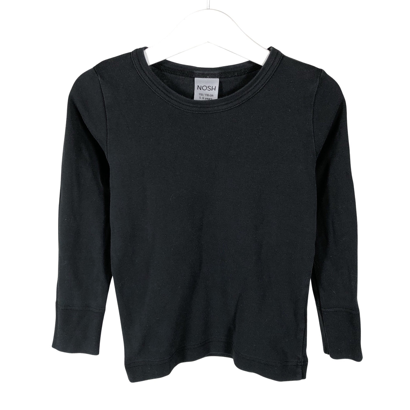 Unisex NOSH - Tricot shirt, size 110 - 116 - Black (1)