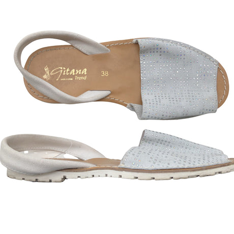 Unisex Gitana - Sandals, size 38 - Silver (2)