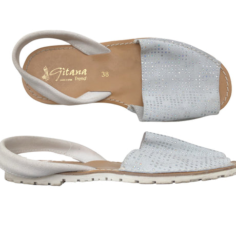 Unisex Gitana - Sandals, size 38 - Silver ()