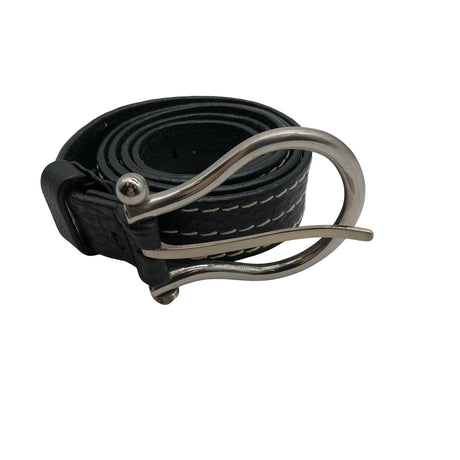 Unisex Armani Jeans - Leather belt, size Ei kokoa - Black (2)