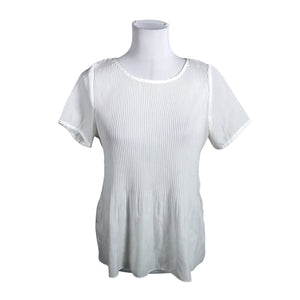 Unisex Ichi - Short-sleeved blouse, size 36 - White (1)