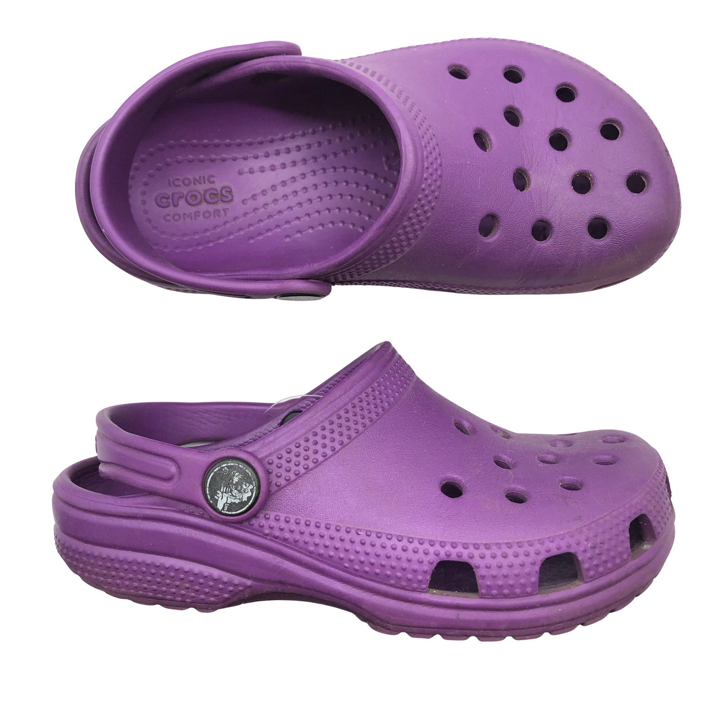 Unisex Crocs - Slip-on shoes, size 30 - Violet (1)