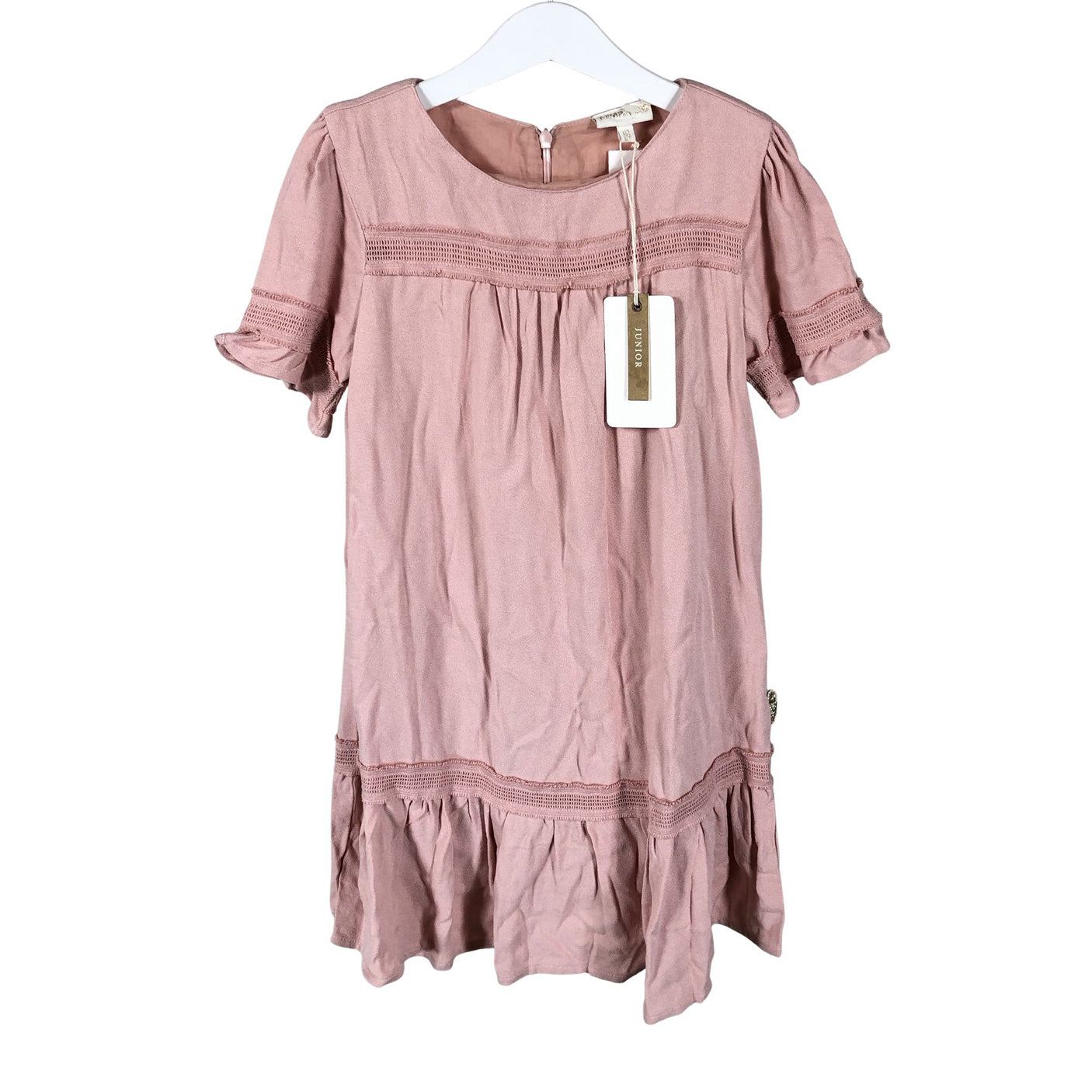 Unisex POMPdeLUX - Schiffon dress, size 122 - 128 - Light pink (1)