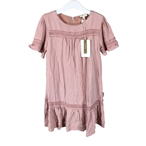 Unisex POMPdeLUX - Schiffon dress, size 122 - 128 - Light pink (1)