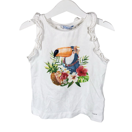 Unisex Mayoral - Tricot tank top, size 110 - 116 - White ()