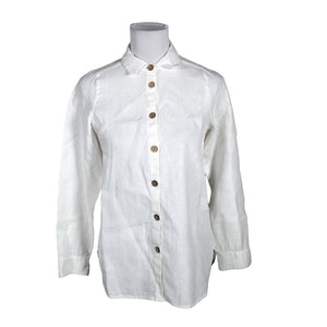 Unisex Bypias - Collared shirt, size 34 - White (1)