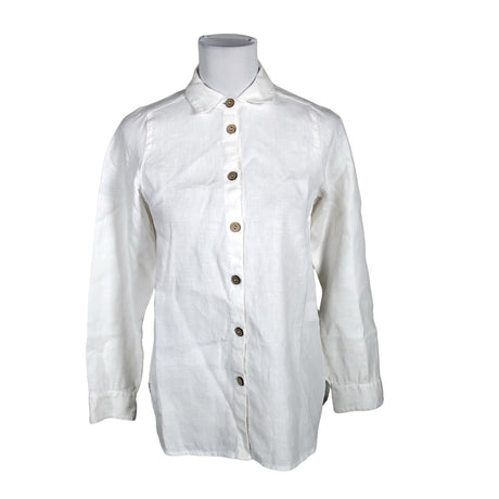 Unisex Bypias - Collared shirt, size 34 - White ()