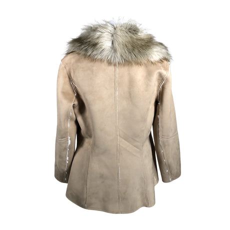 Unisex Benetton - Leather jacket, size 40 - Beige (2)