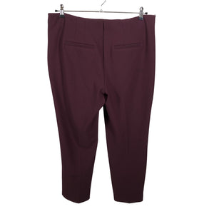 Unisex Rue de Femme - Straight leg trousers, size 46 - Wine red (2)