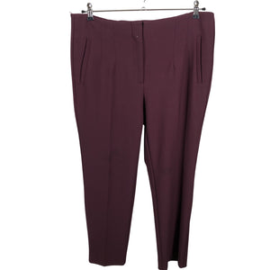 Unisex Rue de Femme - Straight leg trousers, size 46 - Wine red (1)