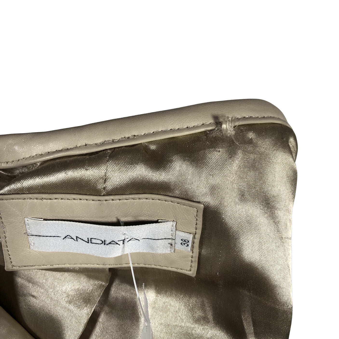 Unisex Andiata - Leather jacket, size 36 - Beige (5)