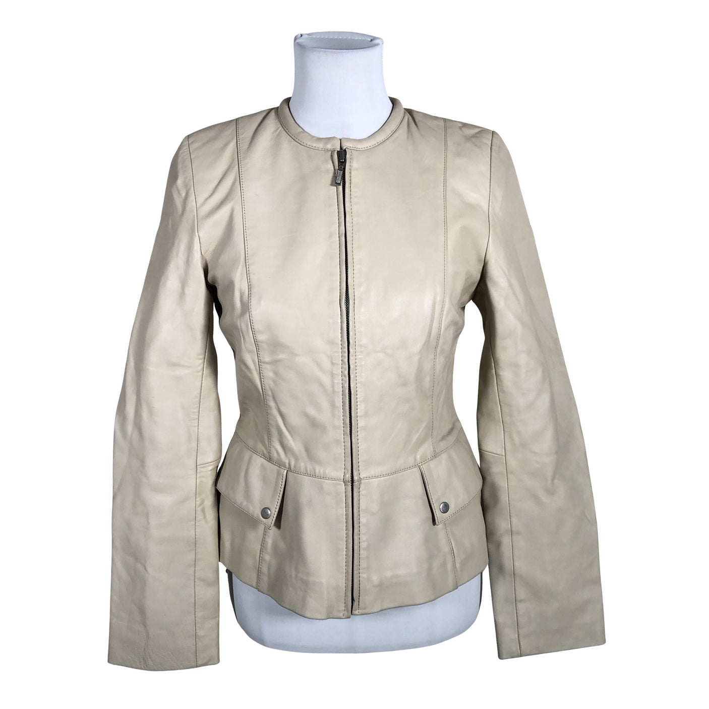 Unisex Andiata - Leather jacket, size 36 - Beige (1)