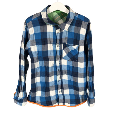 Unisex Polarn O. Pyret - Flannel shirt, size 134 - 140 - Green (2)
