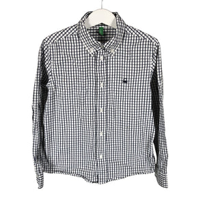 Unisex Benetton - Collared shirt, size 128 - 134 - Blue (1)