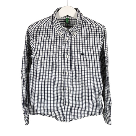 Unisex Benetton - Collared shirt, size 128 - 134 - Blue ()