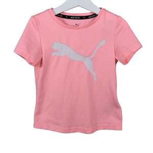 Unisex Puma - Sports shirt, short sleeve, size 110 - 116 - Light pink (1)