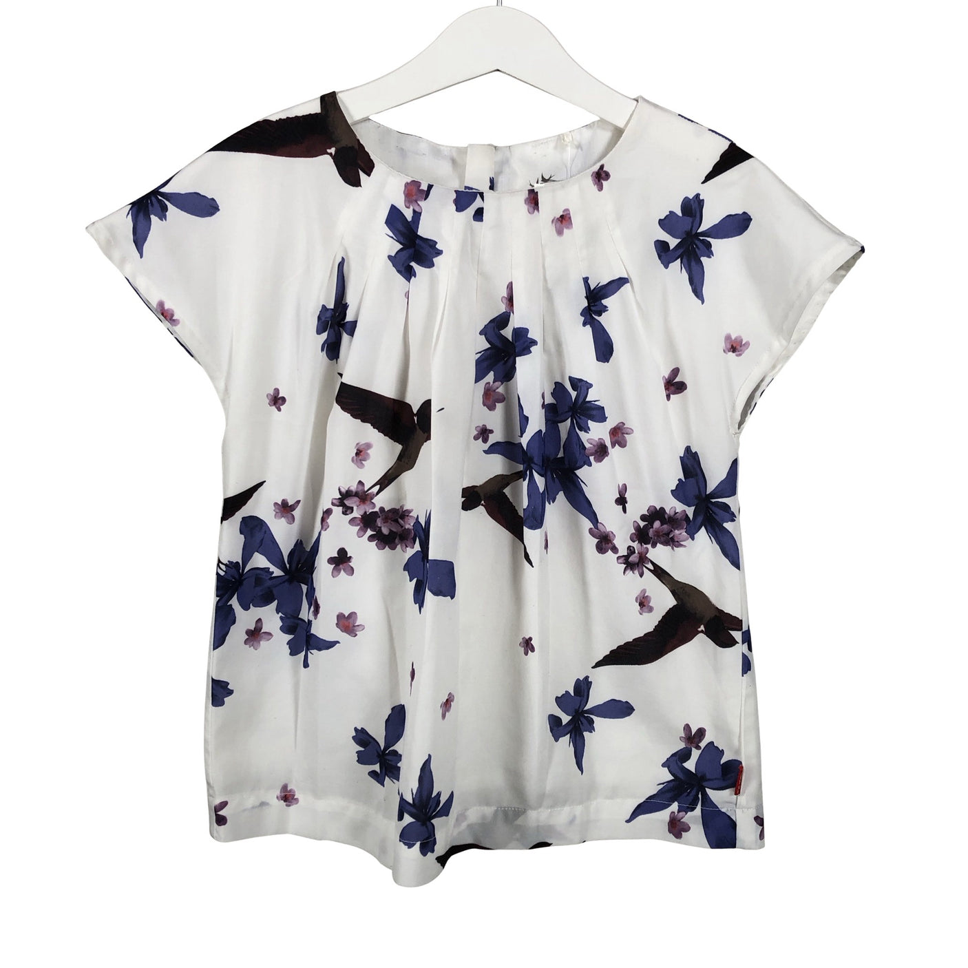 Unisex Name It - Short-sleeved blouse, size 122 - 128 - White (1)