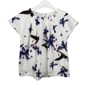 Unisex Name It - Short-sleeved blouse, size 122 - 128 - White (1)