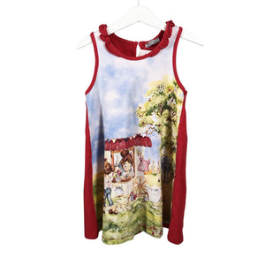 Unisex Mayoral - Tricot dress, size 110 - 116 - Red (1)