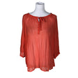 Unisex Fransa - Blouse, size 40 - Orange ()