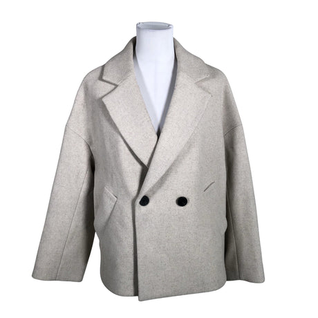 Unisex Lindex - Wool coat, size 34 - Beige (2)