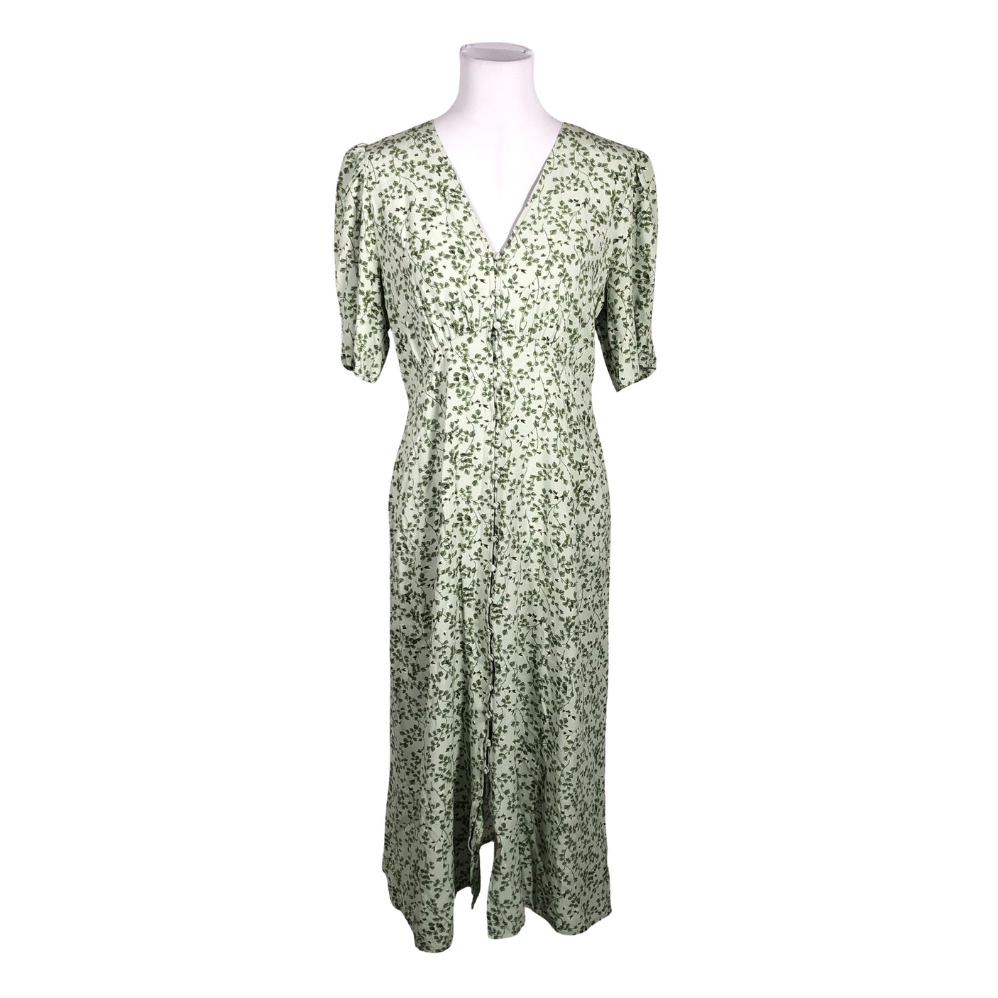 Unisex Lindex - Schiffon dress, size 38 - Green (2)