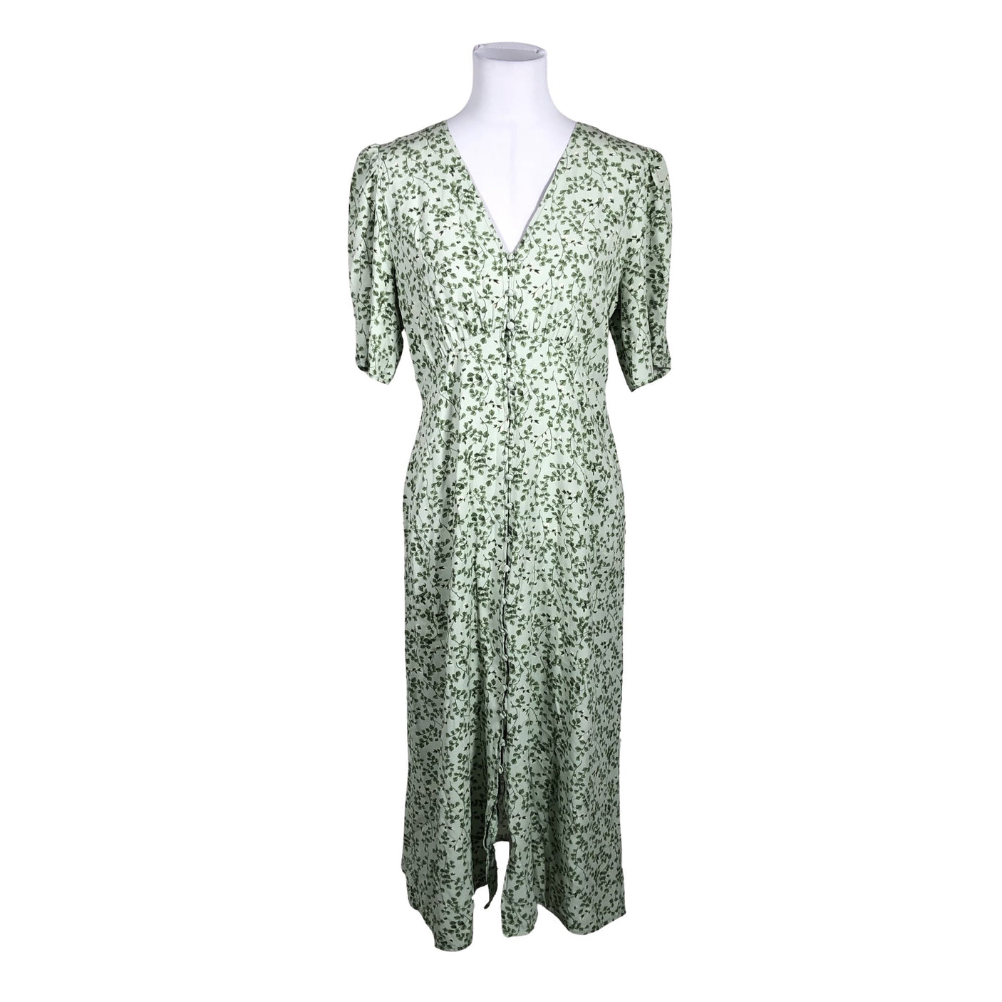Unisex Lindex - Schiffon dress, size 38 - Green (1)