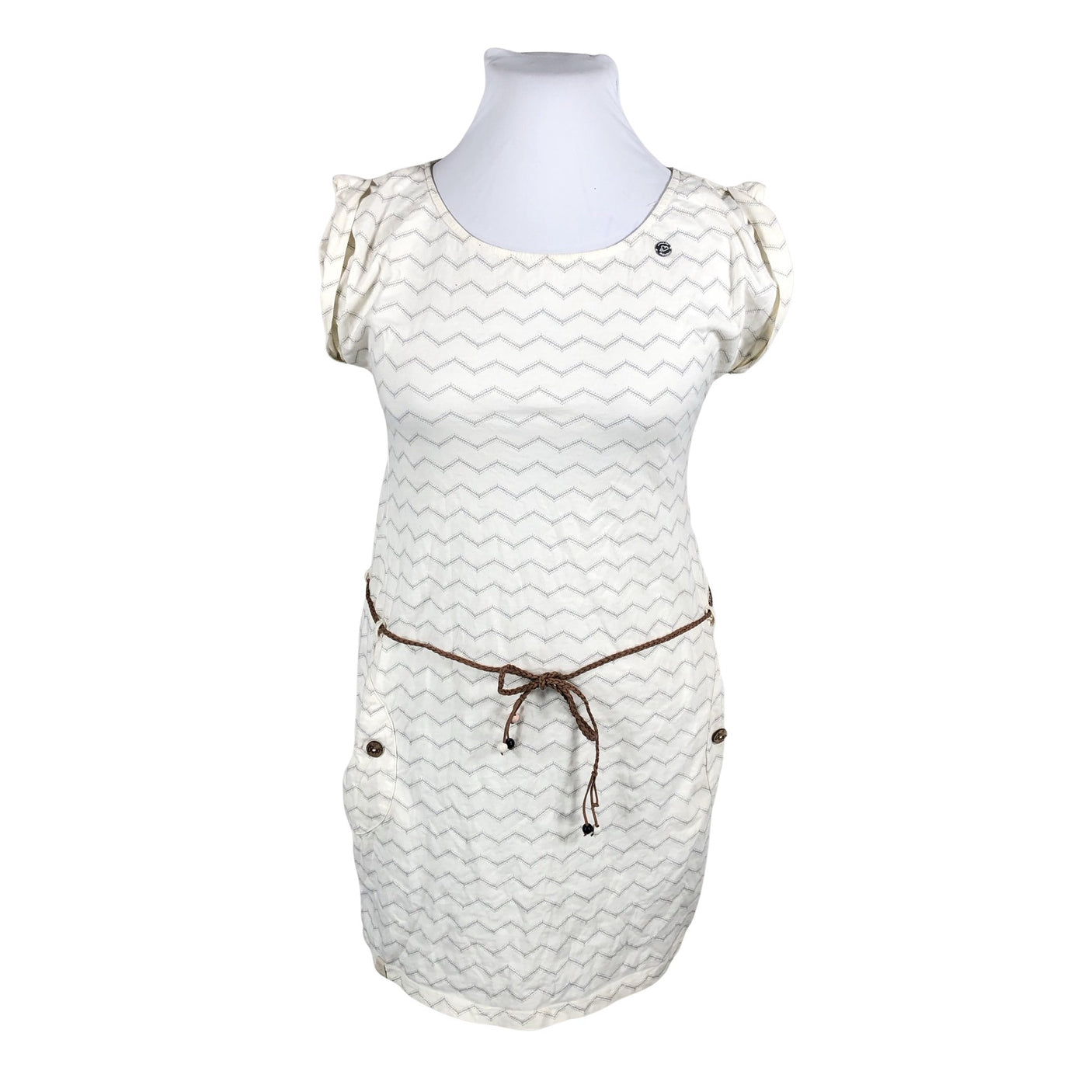 Unisex Ragwear - Tricot dress, size 42 - Natural white (1)