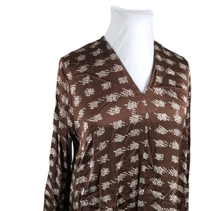 Unisex LaSalle - Schiffon dress, size 42 - Brown (3)