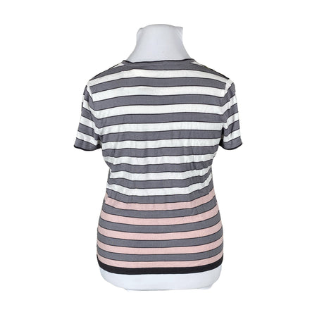 Unisex Taifun - Short-sleeved blouse, size 42 - Gray (2)