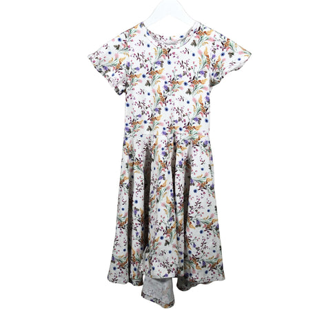 Unisex Emma and Theo - Tricot dress, size 122 - 128 - White ()