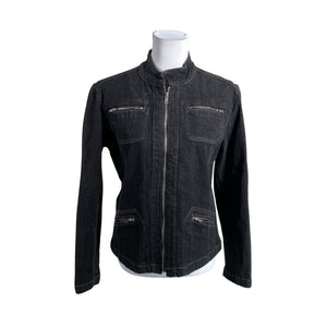 Unisex Chico's - Denim jacket, size 36 - Black (1)