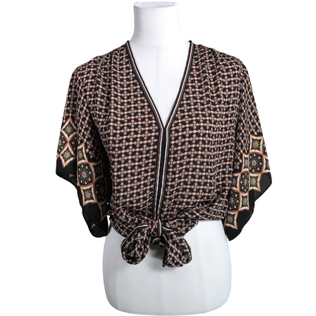 Unisex Max Studio - Short-sleeved blouse, size 38 - Black ()