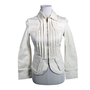 Unisex Caramelo - Denim jacket, size 36 - Natural white (1)